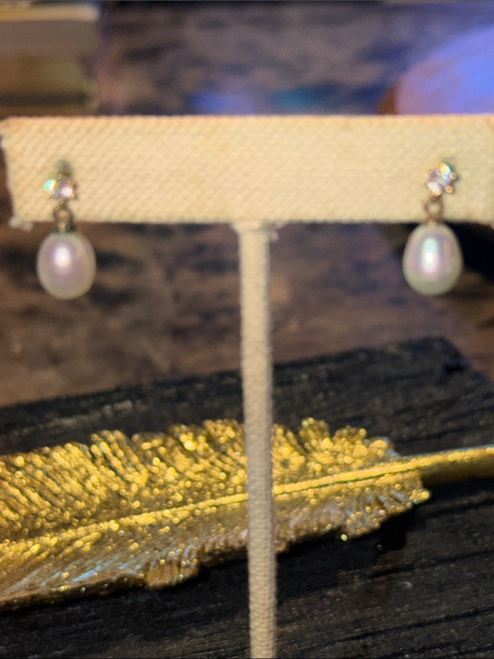 Classic Pearl Drop Earrings with Cubic Zirconia